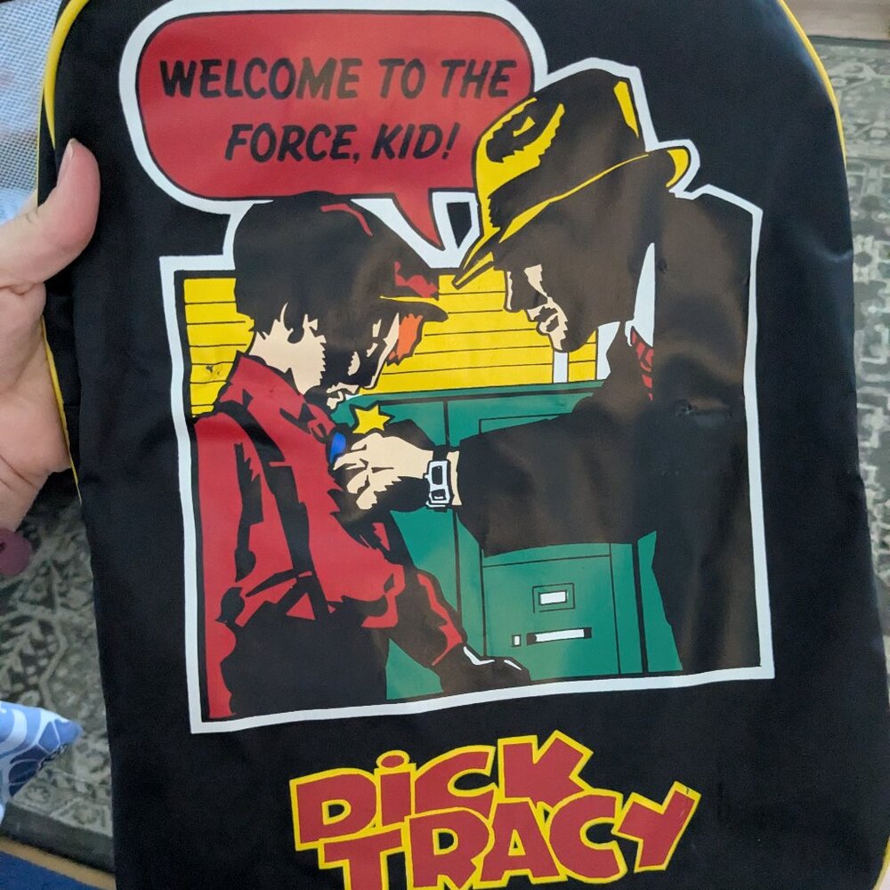 Vintage Black Dick Tracy Backpack